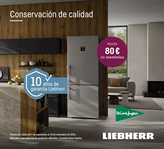 Llévate hasta 80€ de reembolso por la compra de productos Liebherr