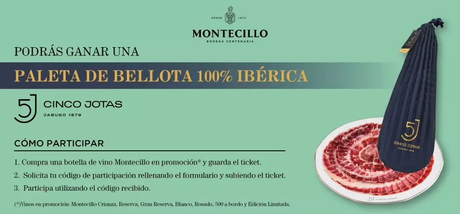 Montecillo te regala un Cinco Jotas en esta promoción