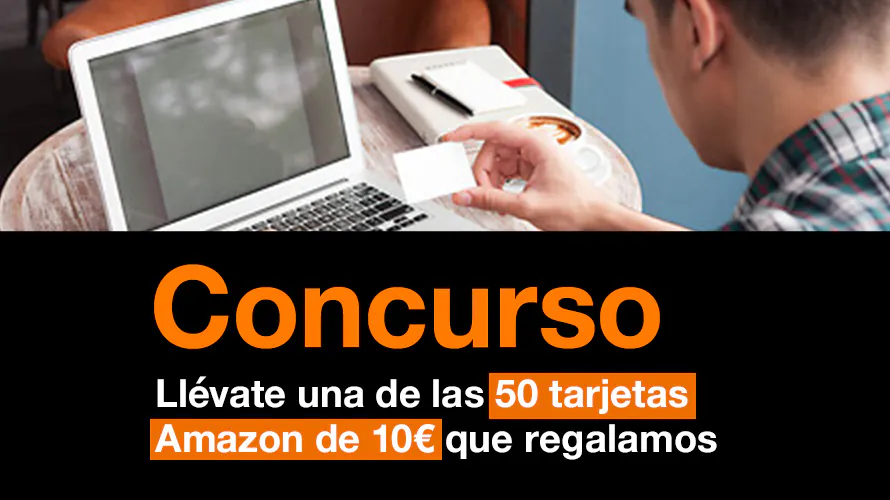 Orange regala Tarjetas Amazon por valor de 10€