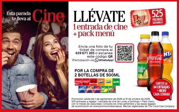 Promoción Esta parada te lleva al cine en Gasolineras BP, Moeve Disa y Repsol