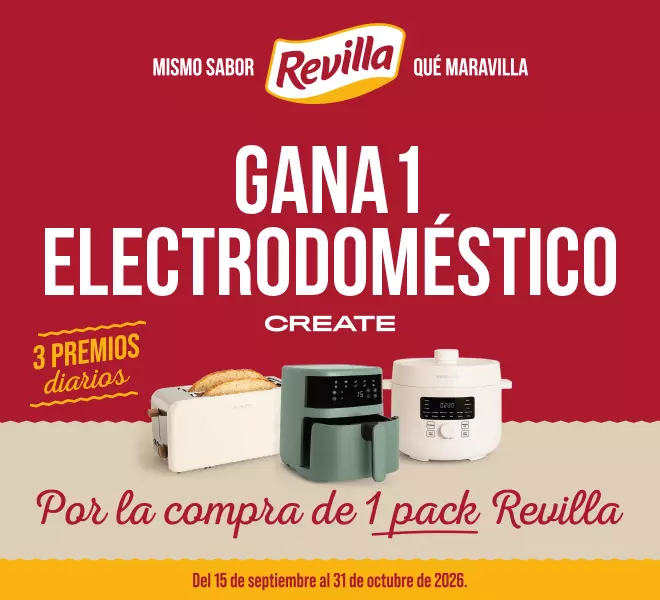 Gana un Electrodoméstico Create por la compra de un Pack Revilla Sabor