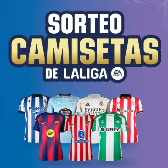 Participa y gana Camisetas Oficiales de LaLiga