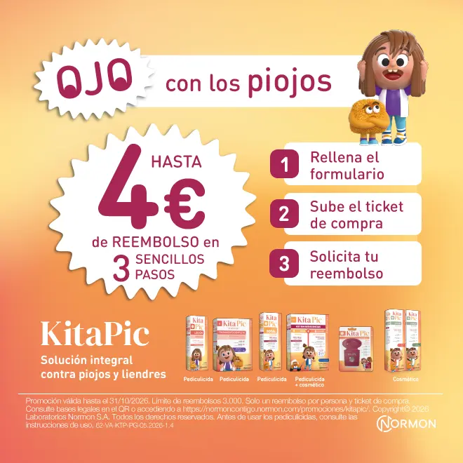 Solicita tu reembolso con la solución contra piojos y liendres KitaPic