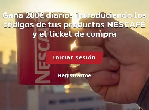 Gana 200€ diarios introduciendo los códigos de tus productos NESCAFÉ