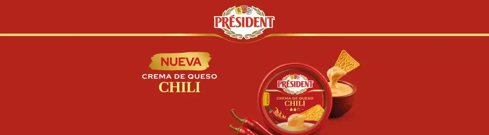 Prueba GRATIS la nueva Crema de Queso Chili de President