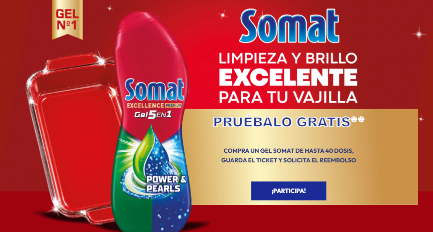 Prueba GRATIS el Gel Somat de hasta 40 dosis